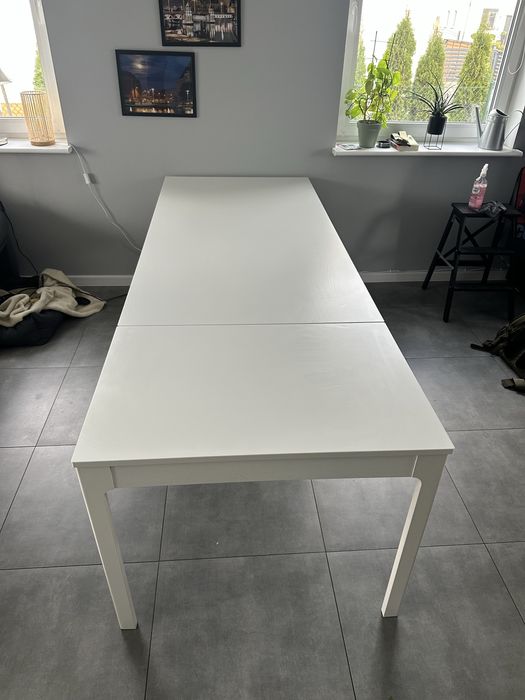 Stół Ikea Ekedalen 180-240x90 wys. 75. Bialy