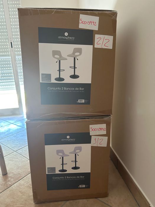 Conjunto 2 bancos de bar