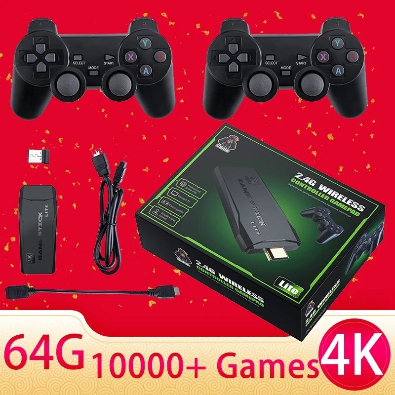 Розпродаж Ігрова приставка M8 Mini Game Stick 4K HDMI 64gb