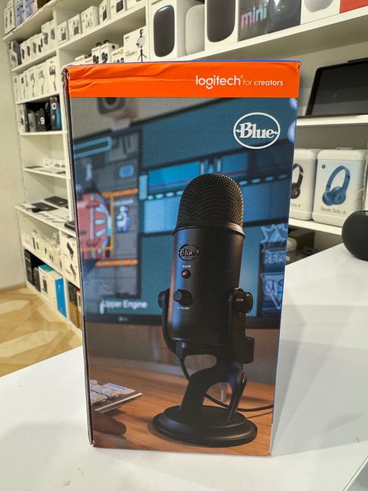 Мікрофон USB Premium logitech blue Yeti Blue студійний 988-000100