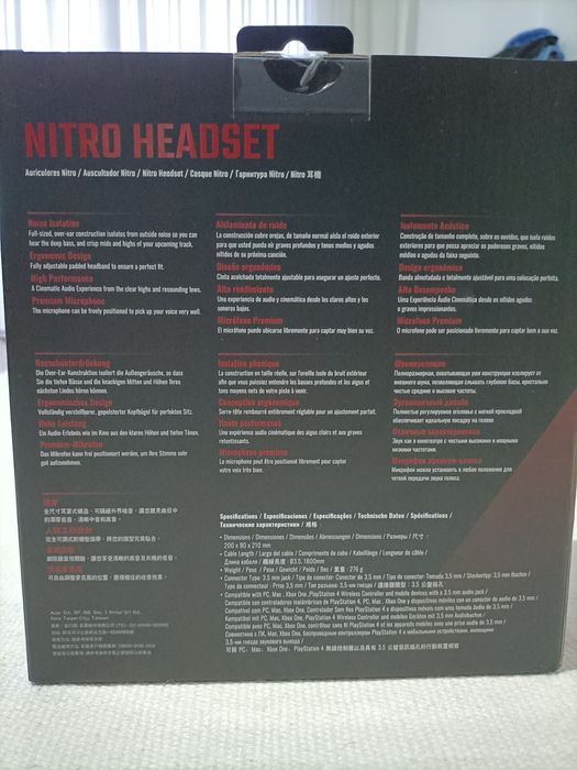 Headsets Acer nitro NOVOS lacrados