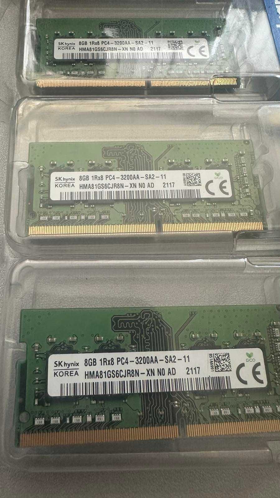 Пам'ять для ноутбука SoDIMM DDR4 8GB 3200 MHz Hynix (HMA81GS6DJR8N-XN)
