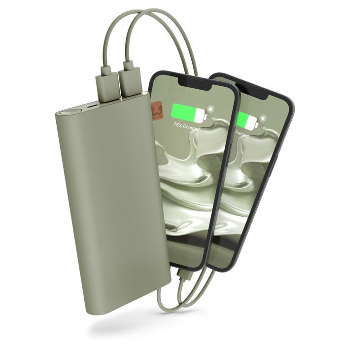 Fresh N Rebel - powerbank 18000mAh USB-C dried green, zielony - OUTLET