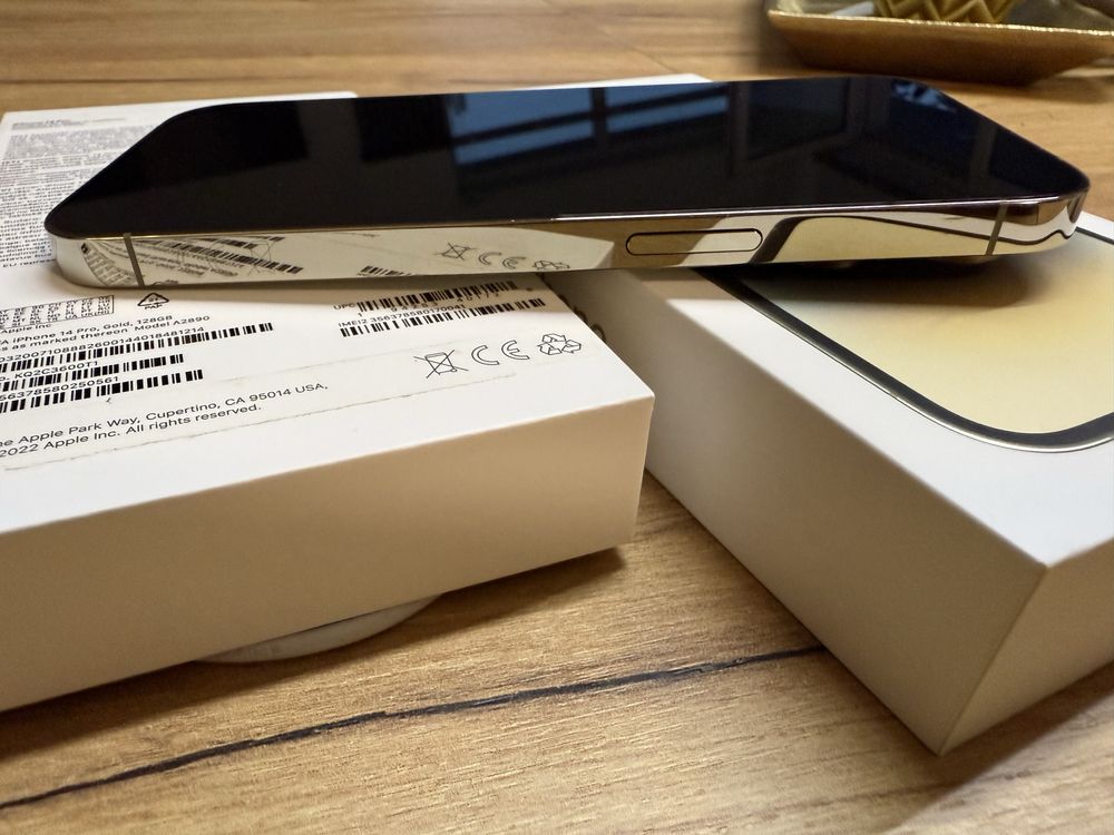 iPhone 14 Pro Gold, 128GB Stan idealny