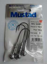 Nowe Główki Jigowe Mustad BIG GAME 3op. 10/0 - 15g , 20g , 25g