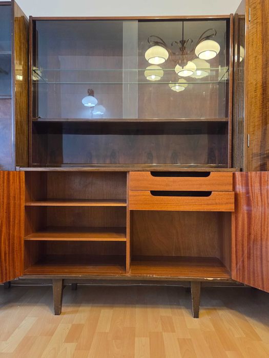 Meble PRL (połysk ciemne) do salonu (zestaw 3 modułów )