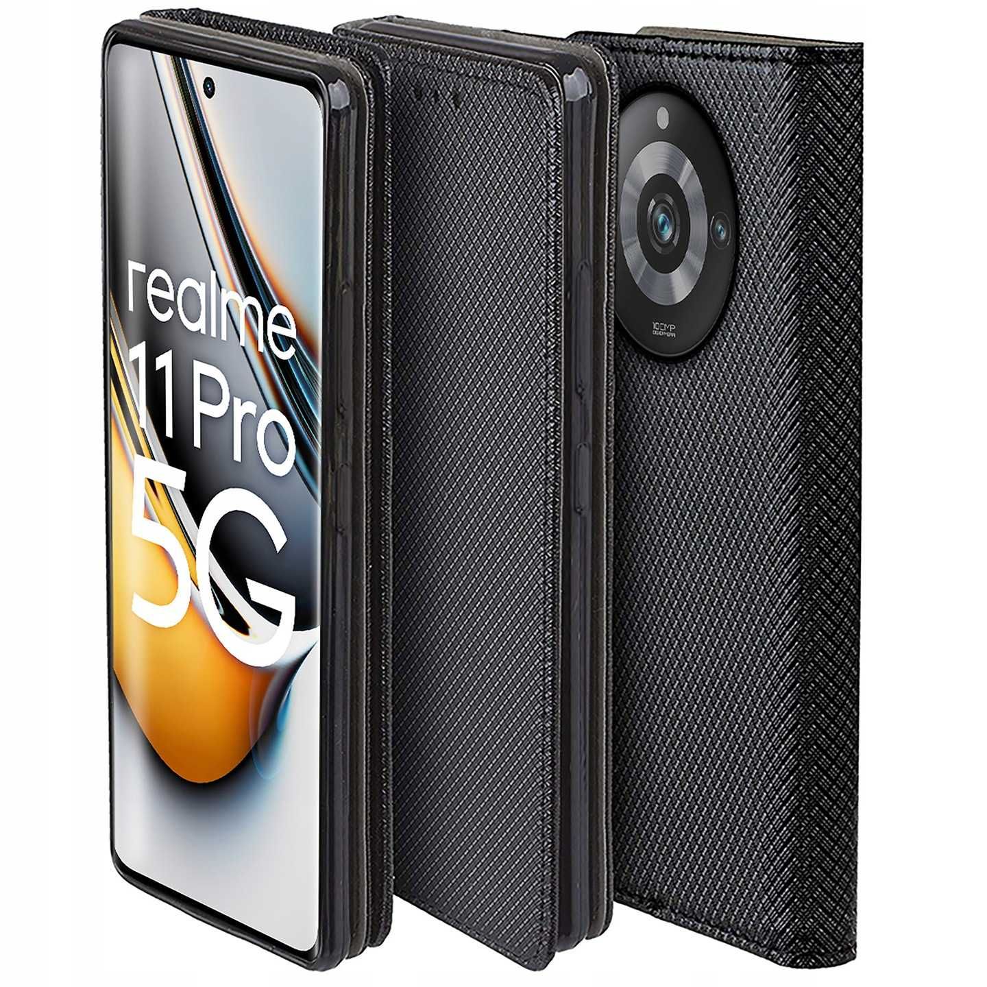 Etui Smart Magnet do Realme 11 Pro 5G + Szkło Hartowane