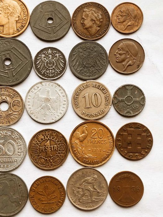 20 Старовинні монети с 1876р..Старинные Монеты  мира 20шт