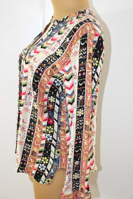 l8 Mona wzorzysta kolorowa damska bluzka koszula 46/48 3XL/4XL