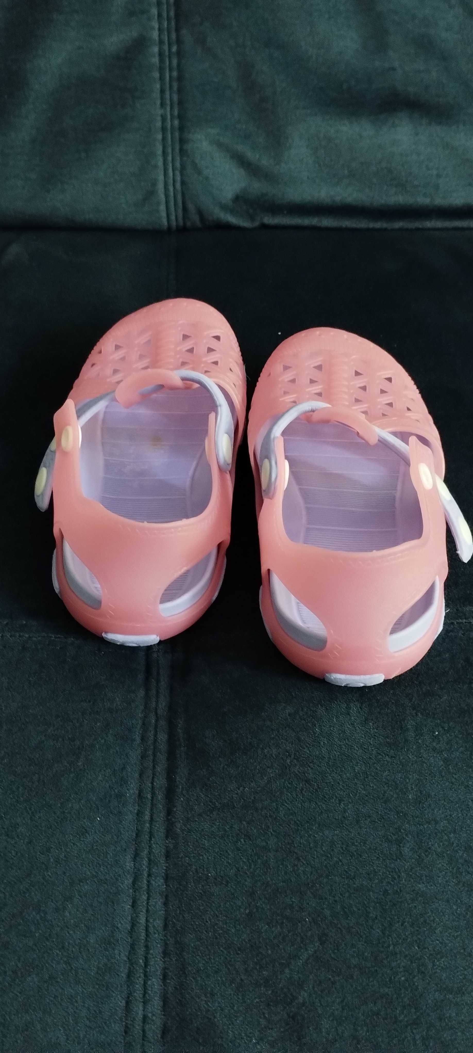 Buty na plażę, sandałki gumowe różowe 28 dla dziewczynki