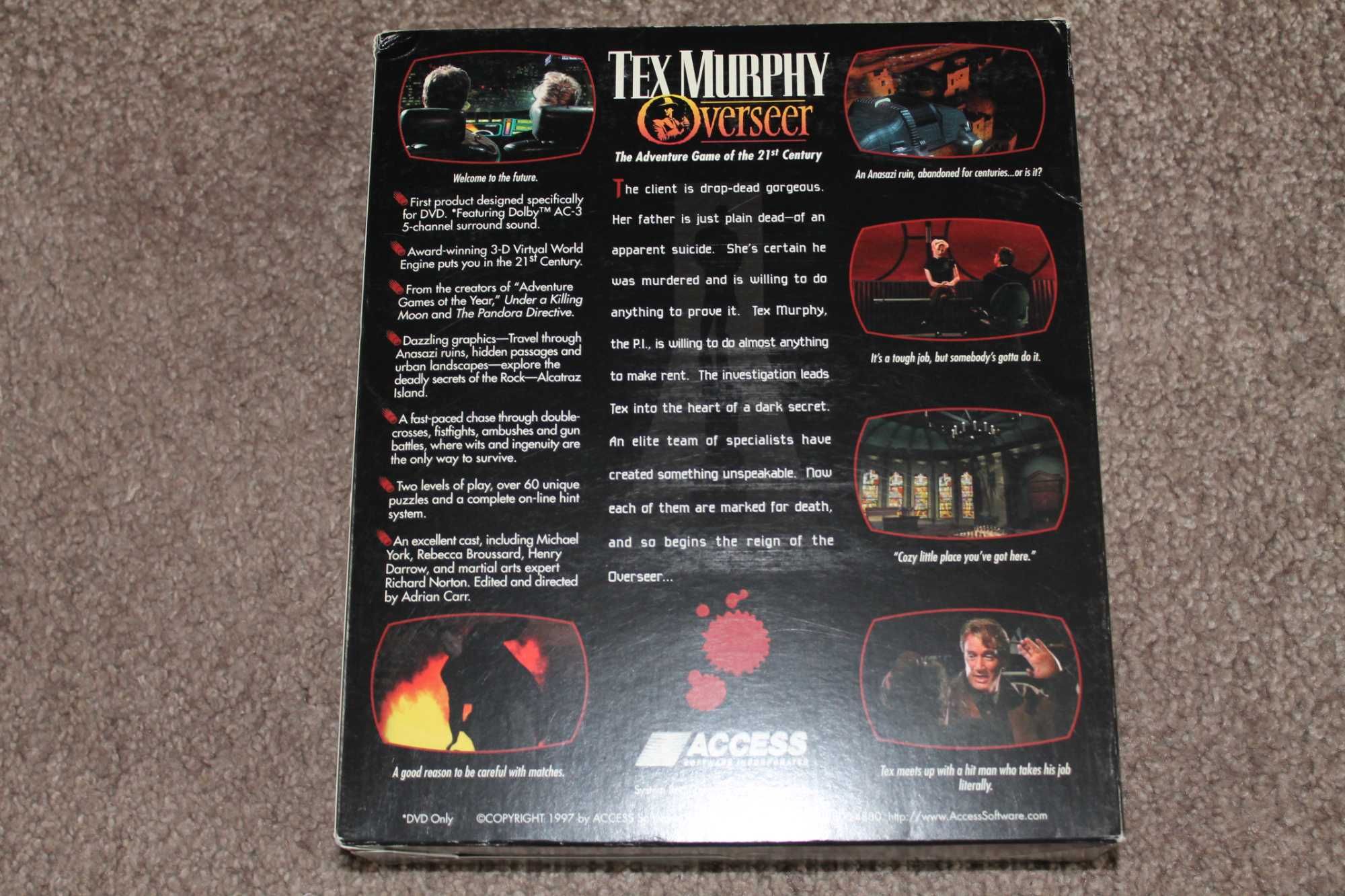 Tex Murphy Overseer  DVD +  4 x CD-ROM