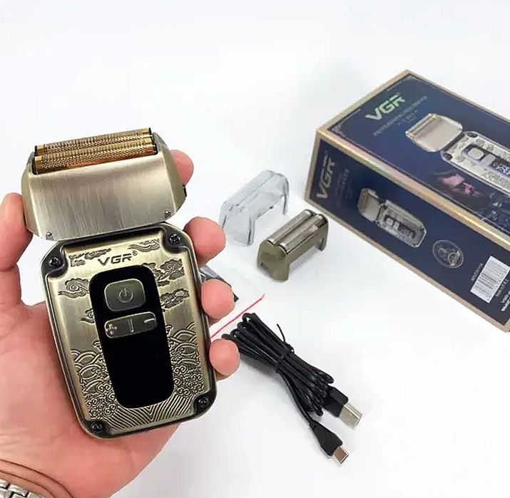 Електробритва шейвер та тример VGR V-337 LED з 2 насадками