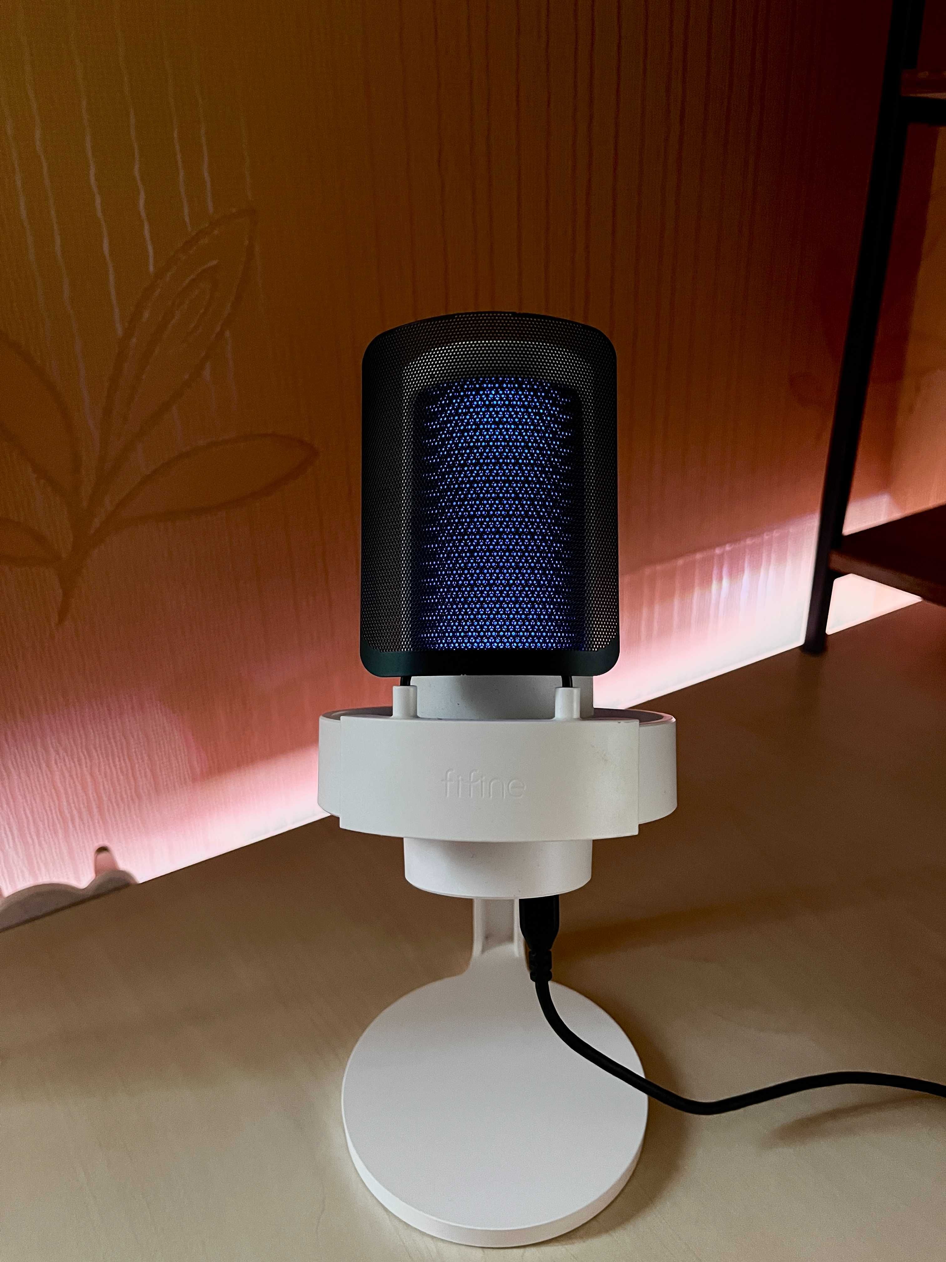 Мікрофон Fifine RGB AmpliGame A8W White