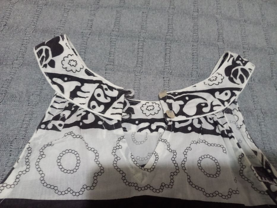 Top branco e preto xdye