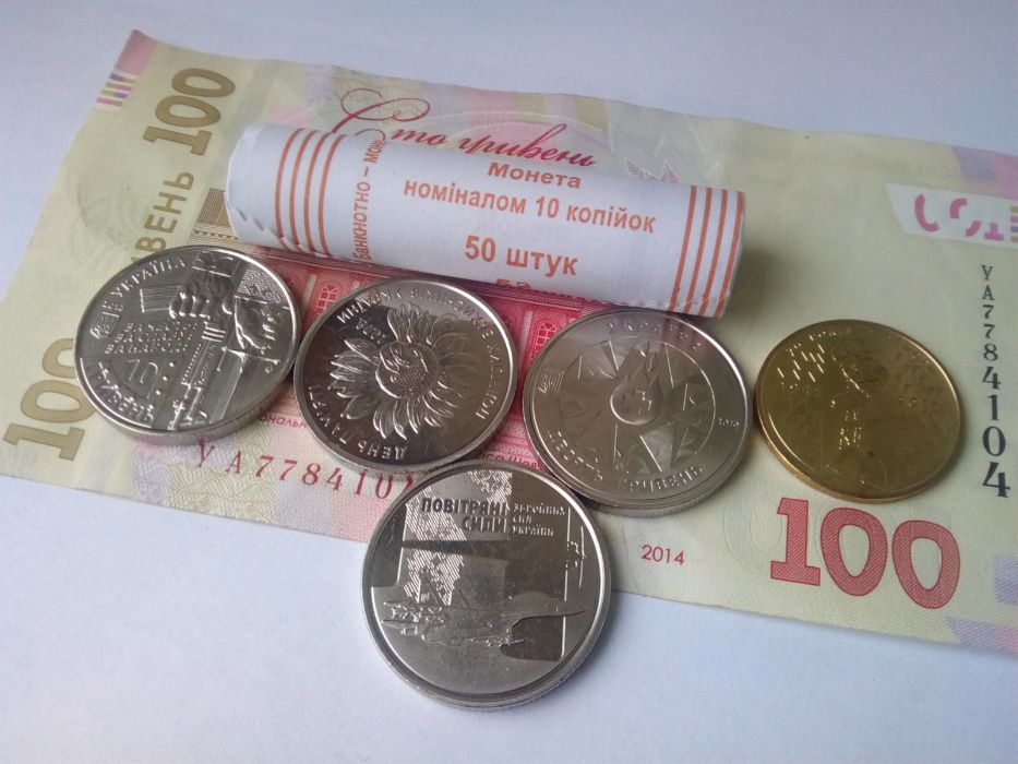 Монеты Украины 10 гривен ВСУ, ССО, ТРО, патриот, Антоновский мост