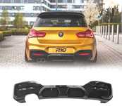 DIFUSOR TRASEIRO BMW F20 LCI 15-19 LOOK CS PRETO BRILHANTE