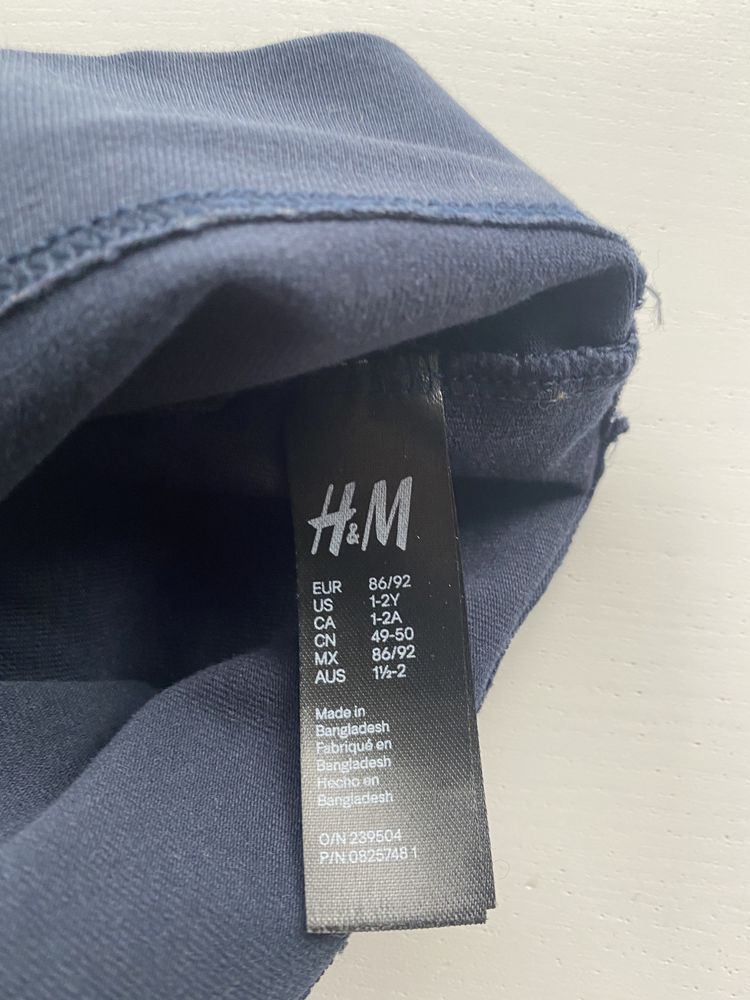 Czapka bawełniana przejściowa jesienna H&m 86/92 misiu