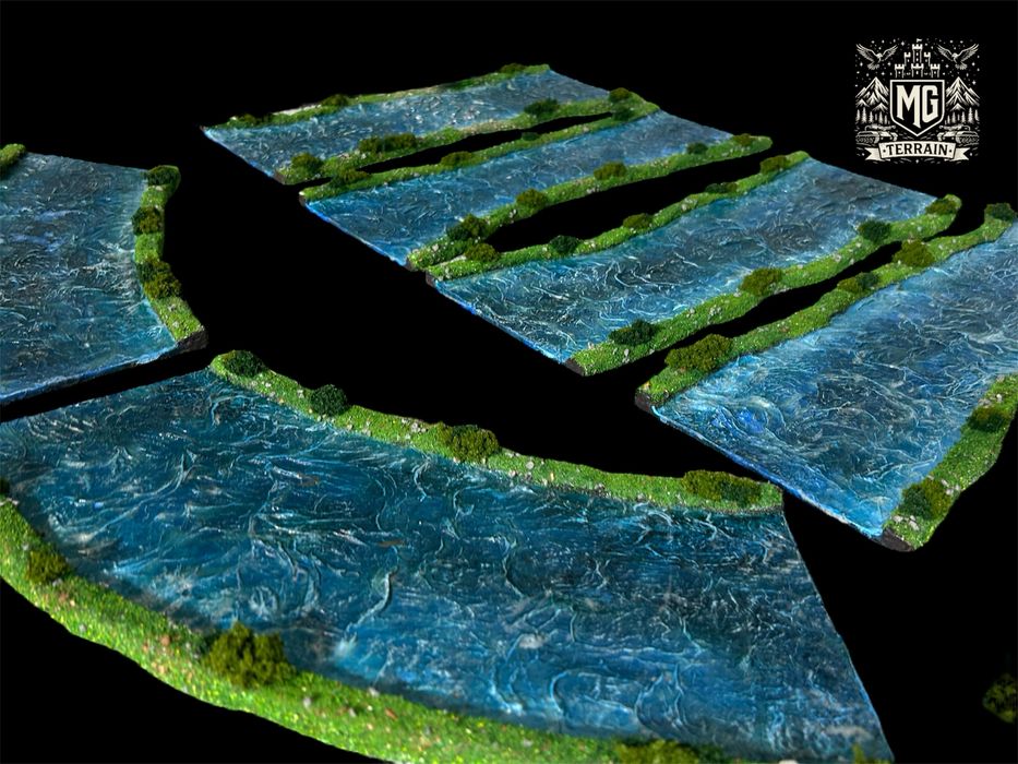 Modularna rzeka teren do gier bitewnych lotrsbg boltaction warhammer