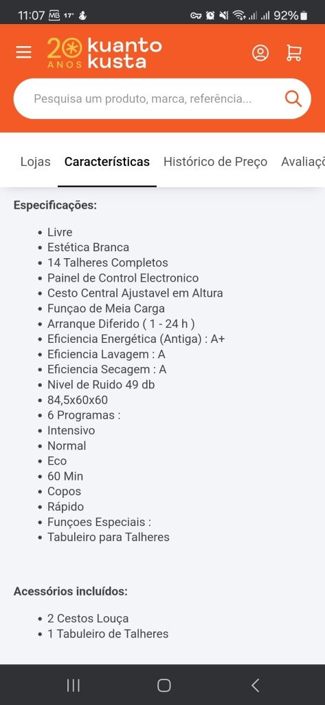 Máquina de lavar loiça JUNEX