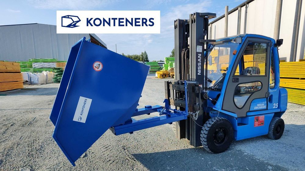 Kontener 1m3 1000 L , Kontener samowyładowczy / Pojemnik metalowy