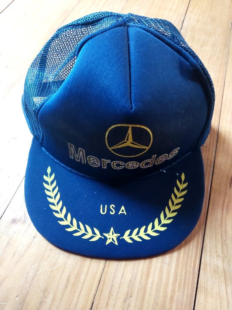 Czapka baseballówka granatowa vintage Mercedes