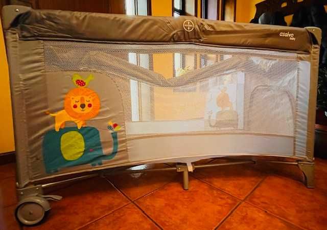 Vendo Cama viagem + Muda Fraldas Asalvo Refª16720 (Amigos) - Como Novo