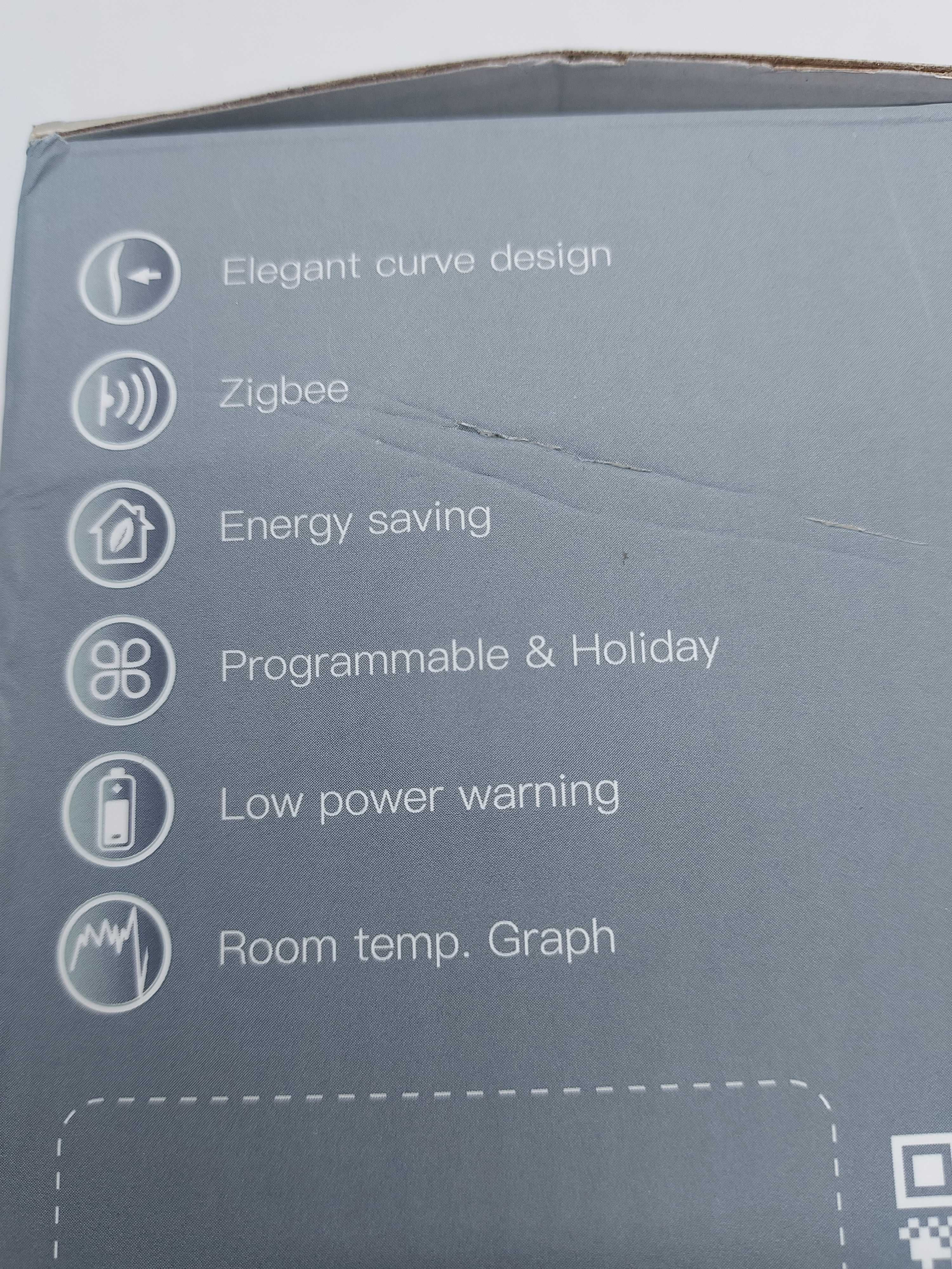 Głowica termostatyczna ZigBee WiFi TUYA Moes ZTRV-BY-100 biała