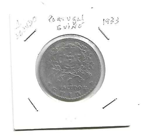 Guiné 1$00 1933 Alpaca