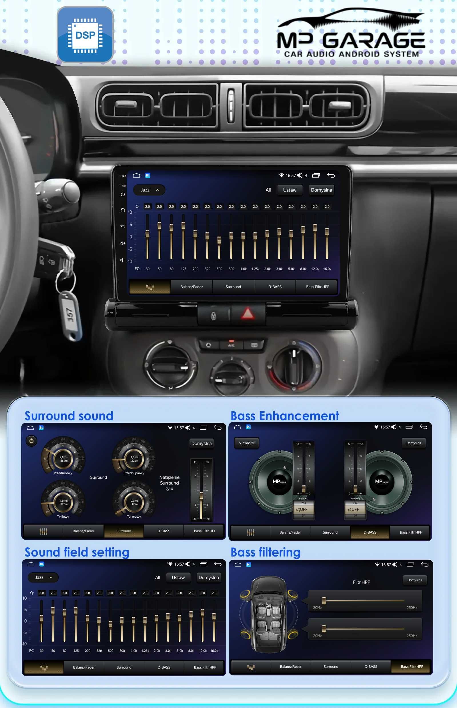 Radio Nawigacja Citroen C3/C4 2016_2023 Android 4G CarPlay/AA Montaż