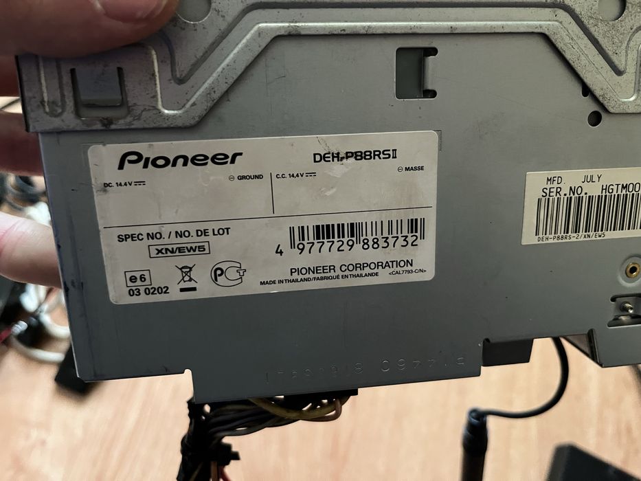 Pioneer Deh P88RS2 процесорна магнітола hi end + ipod адаптер+ блютуз