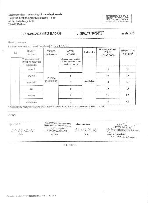 Glikol płyn do C.O centralne ogrzewanie pompa ciepła CO -35°C 200L EKO