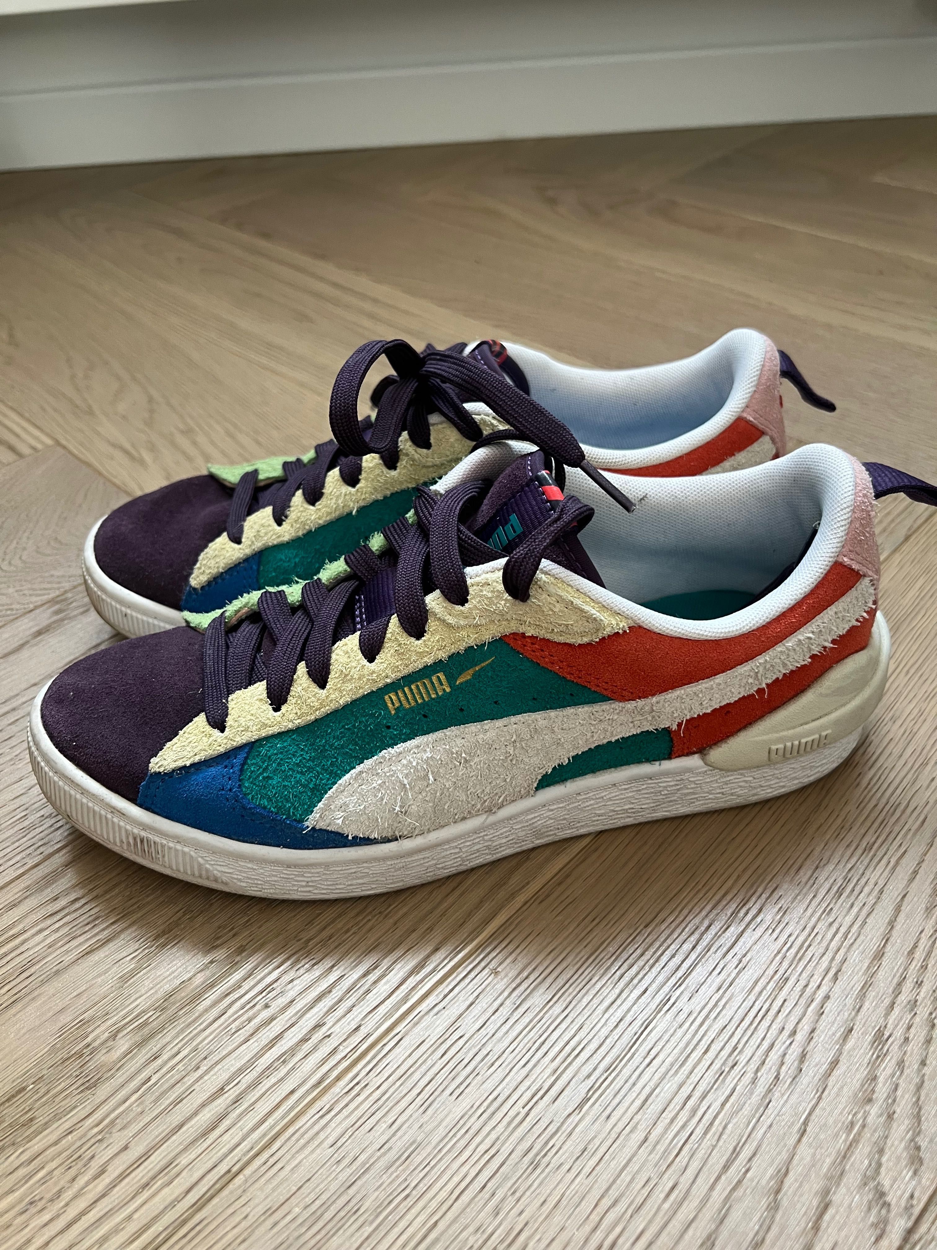 Buty kolorowe Sneakersy PUMA  38 ( 24,5cm) – Suede Bloc WTFormstripe