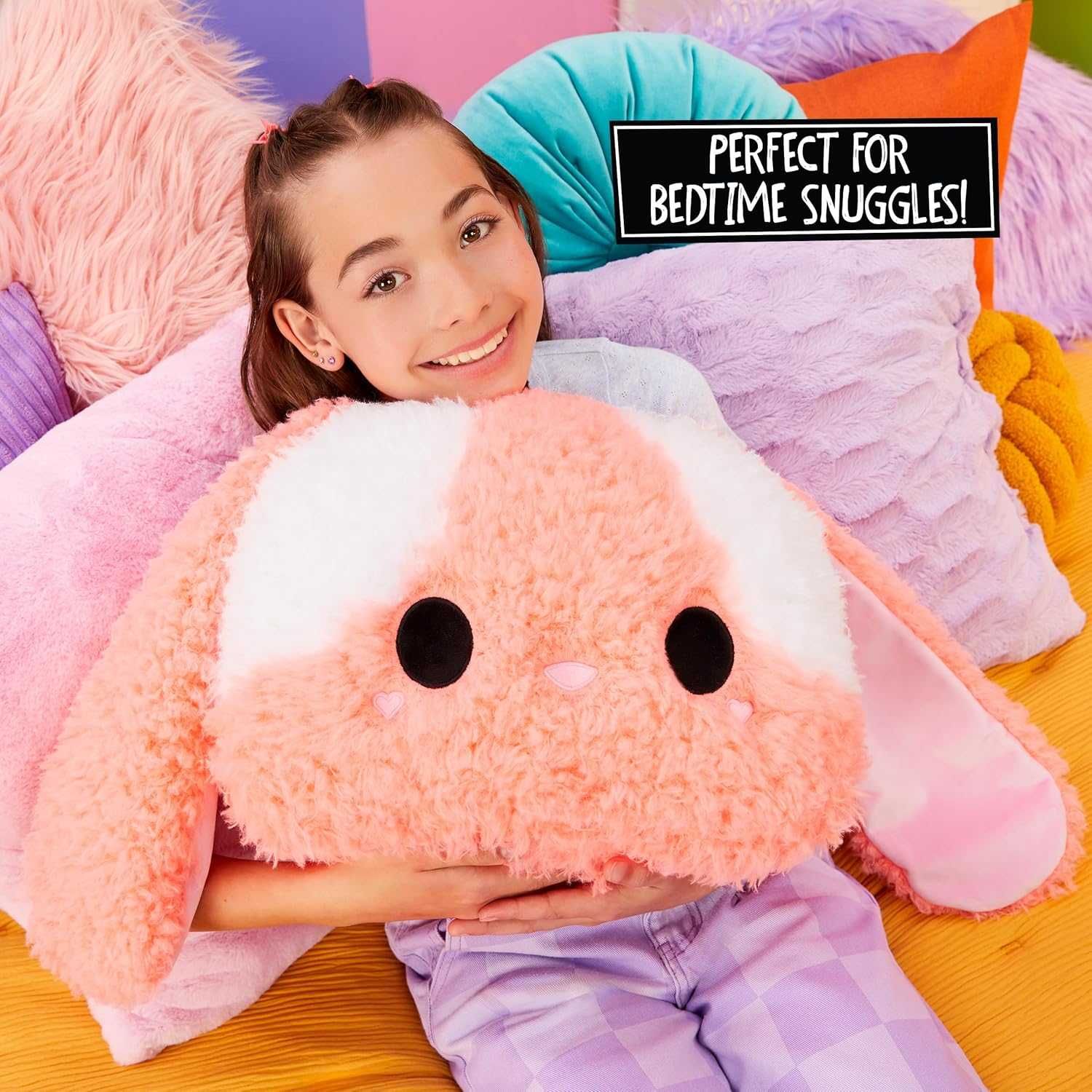 Великий Fluffie Stuffiez Pillow Fight Plush Bunny Бій подушками Зайчик