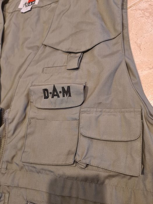 Kamizelka wędkarska muchowa spinningowa do brodzenia DAM XL myśliwych