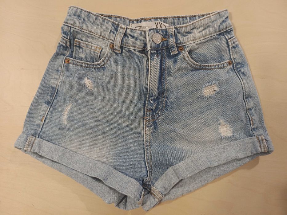 Krótkie spodnie, jeansowe spodenki/ szorty FB Sister XXS 32