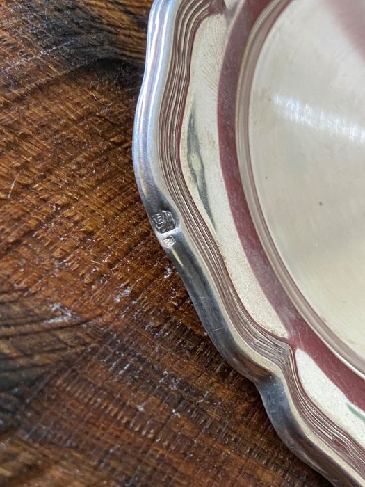 Aneleiras salvas de prata marcada contraste