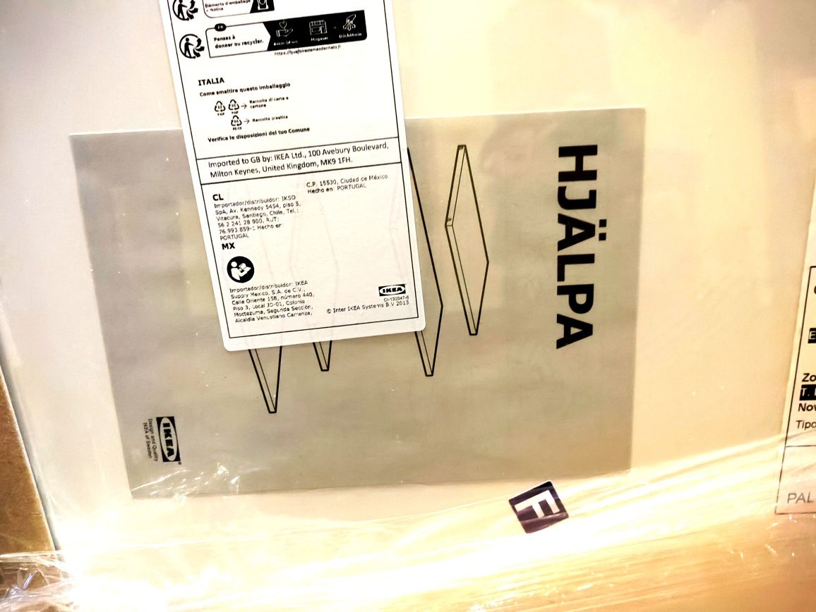 4 prateleiras novas a estrear IKEA HJALPA 56,5x53cm