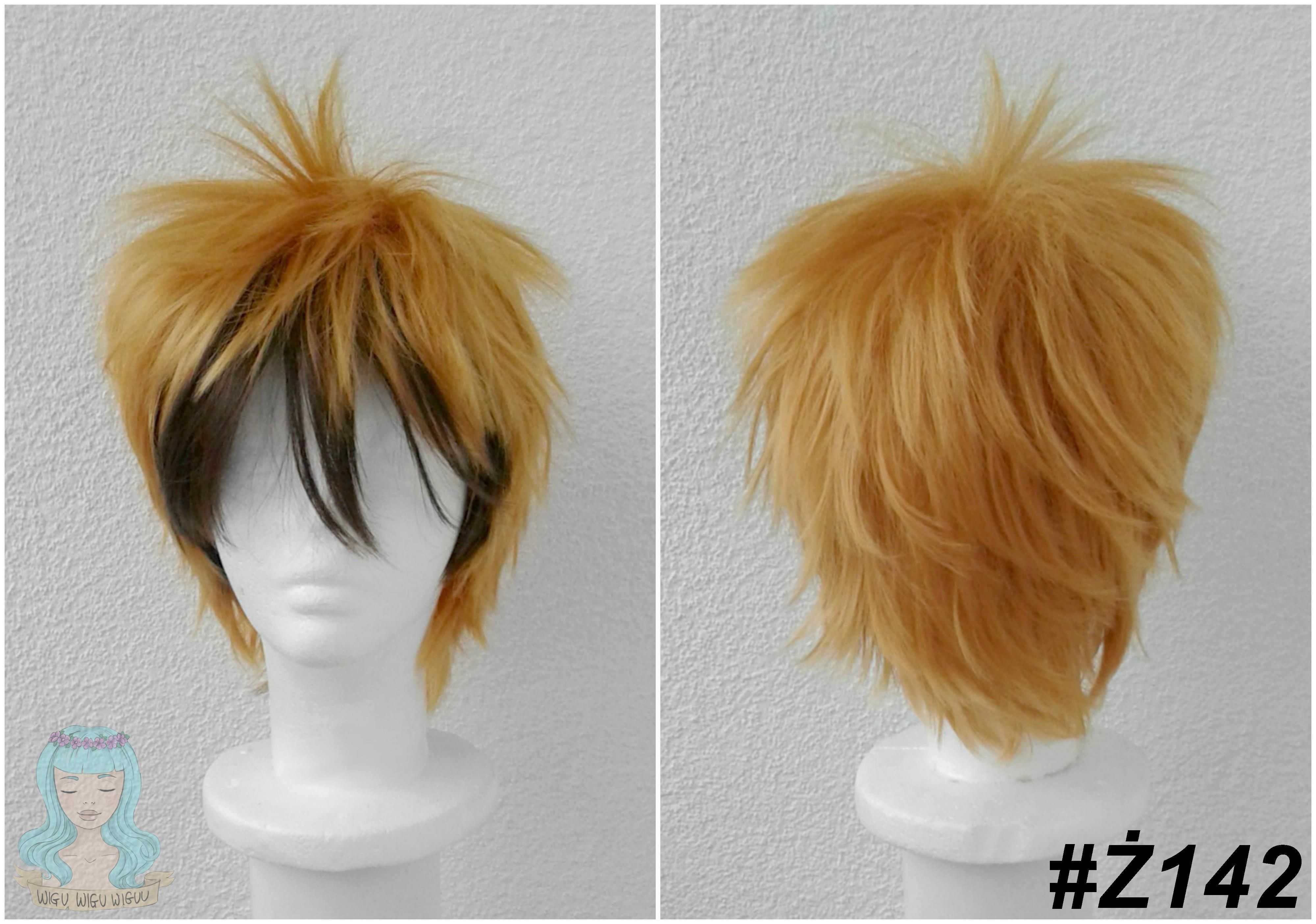 Lawless Servamp żółta krótka peruka cosplay wig z grzywką męska