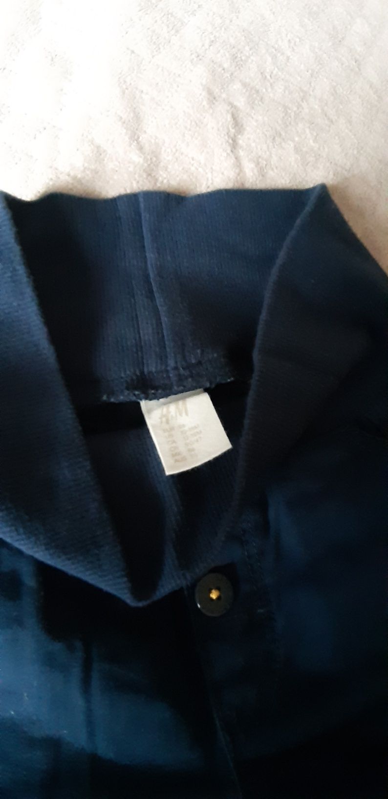 Granatowe spodnie H&M dla chłopca r 86