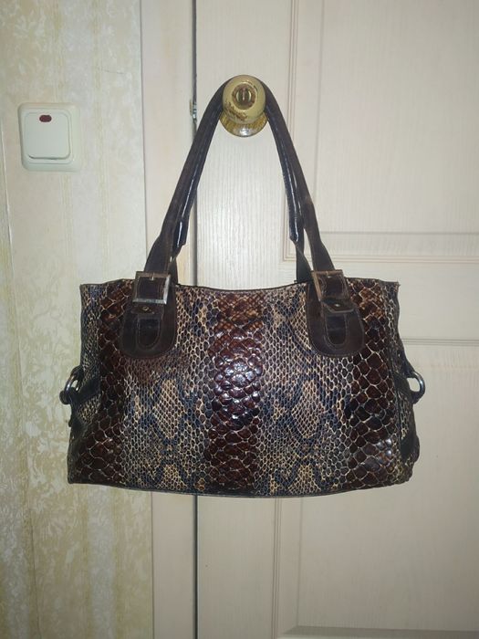 Кожаная брендовая сумка Diamond