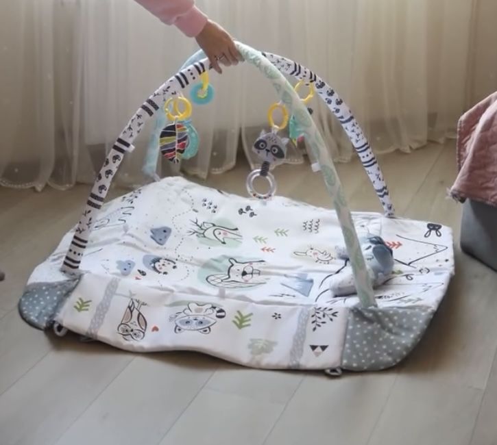 Розвиваючий дитячий килимок 3в1