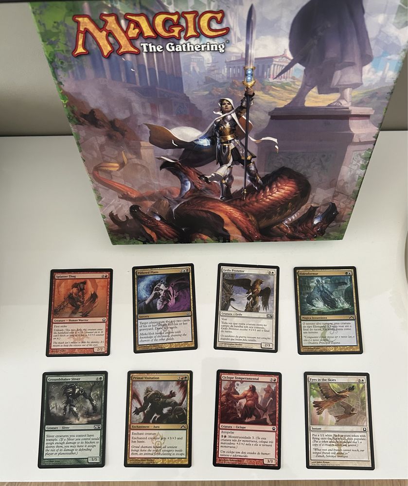 Caixa cartas em inglês/português Magic The Gathering