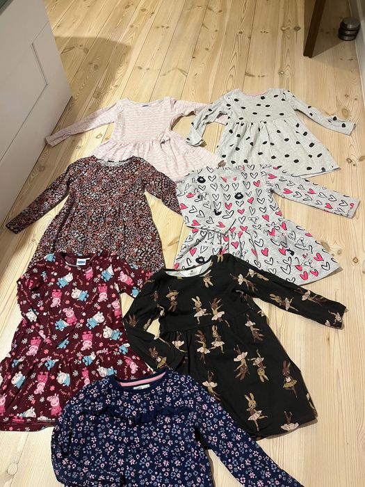 Paka ubran dla dziewczynki rozmiar 110/116