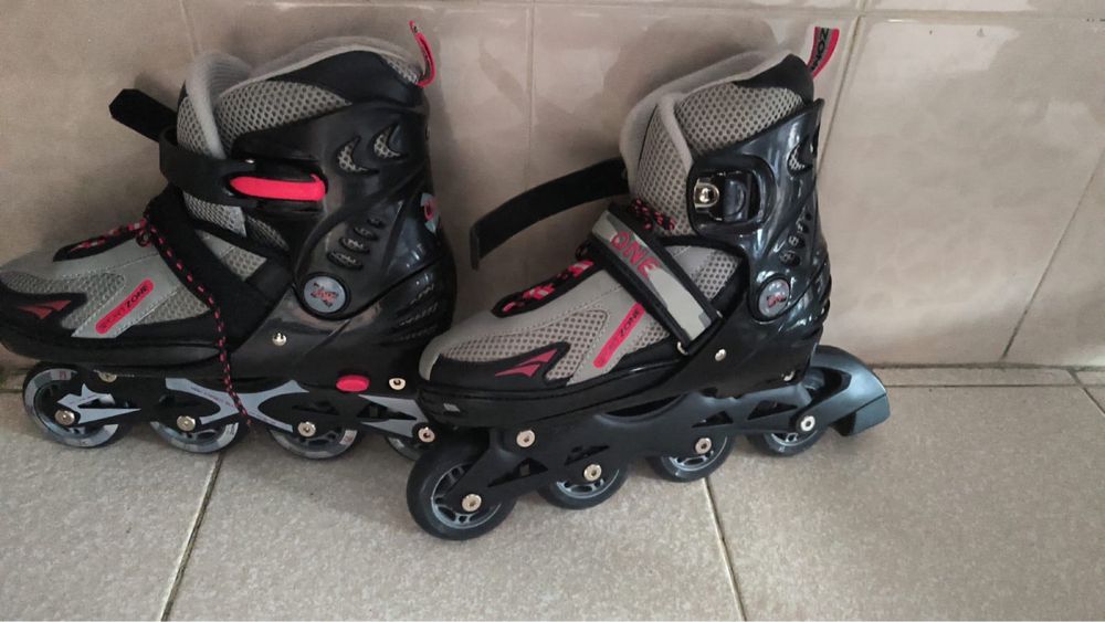 Patins em linha como novos