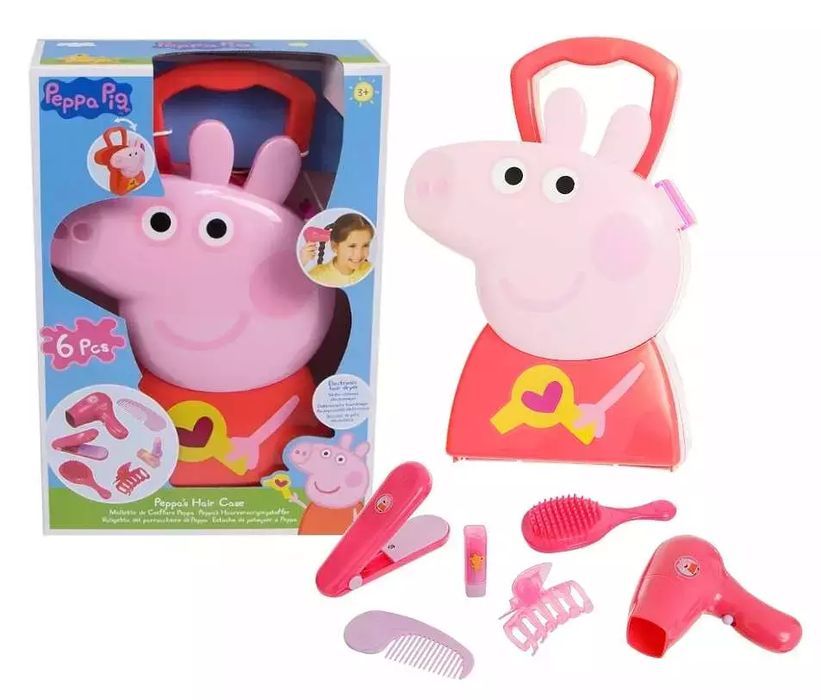 Świnka Peppa. Walizeczka fryzjerska z akcesoriami. HTI
