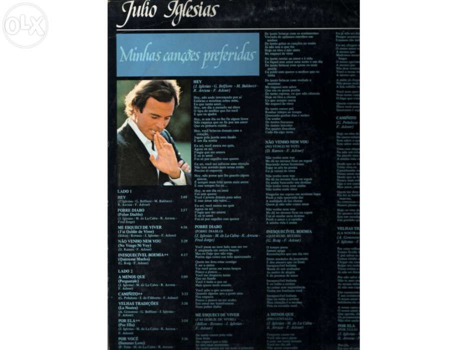 Julio iglesias - coletânea de albuns lps vinil (7 albuns)