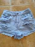 Spodenki M 38 jeans dziury strzępione