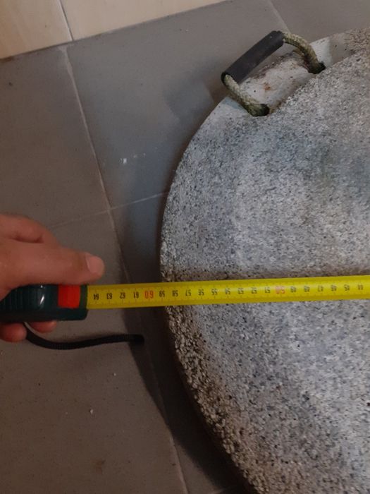 Base pedra para guarda sol