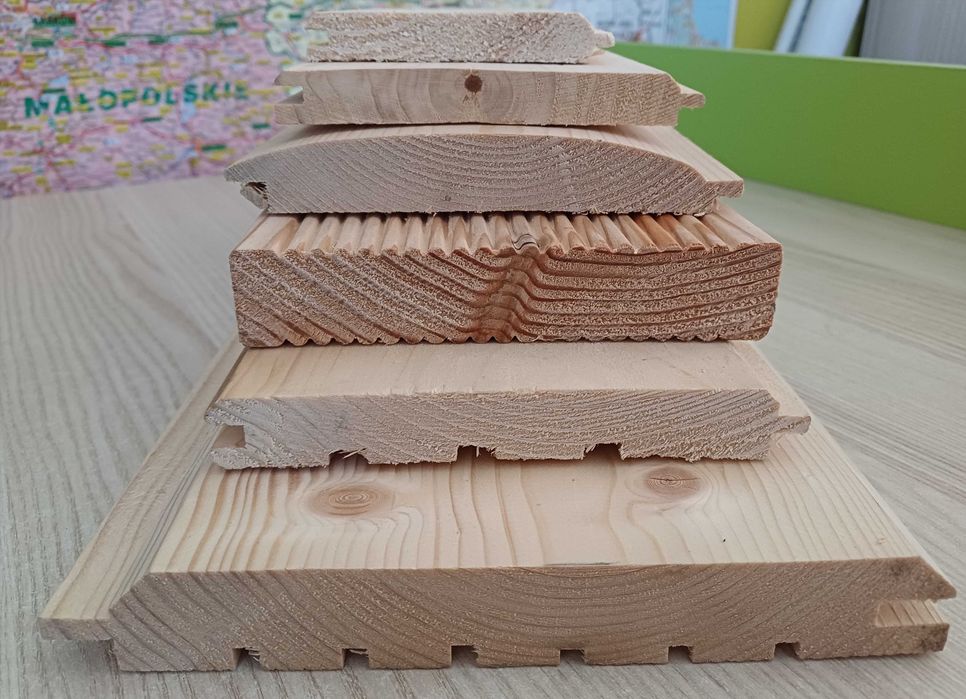 Deska tarasowa podłogowa elewacyjna podbitka szalówka boazeria półbal