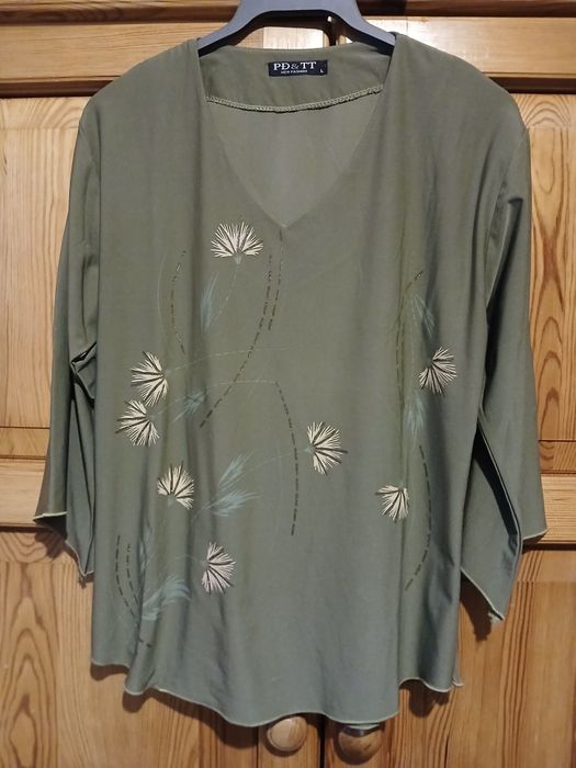 Zestaw 2 bluzek wzór kwiaty